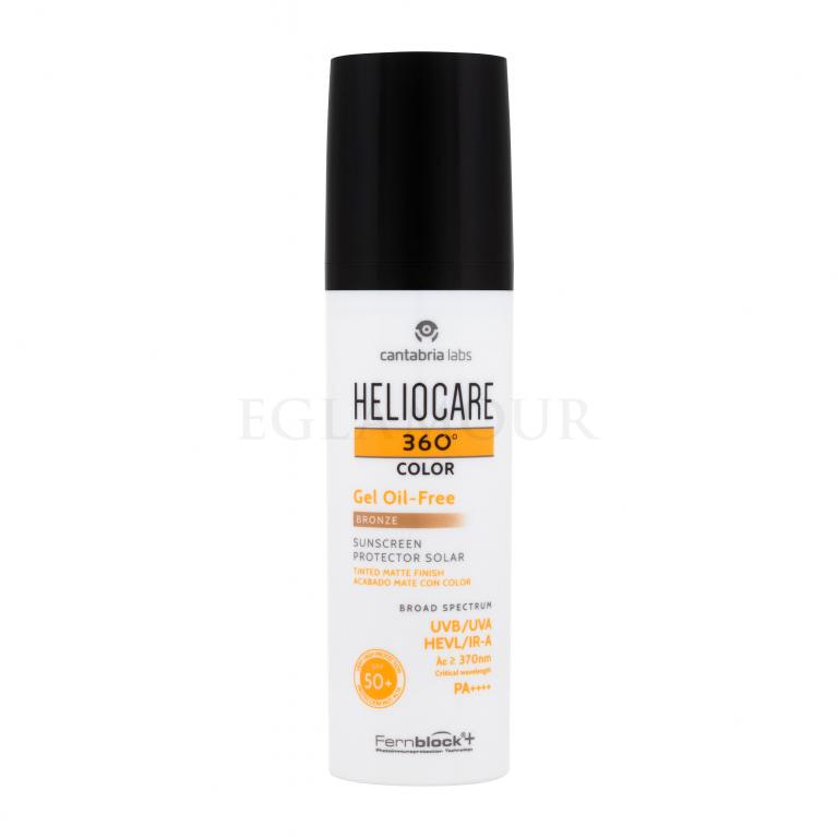 Heliocare 360° SPF50+ Preparat do opalania twarzy dla kobiet 50 ml Odcień Bronze