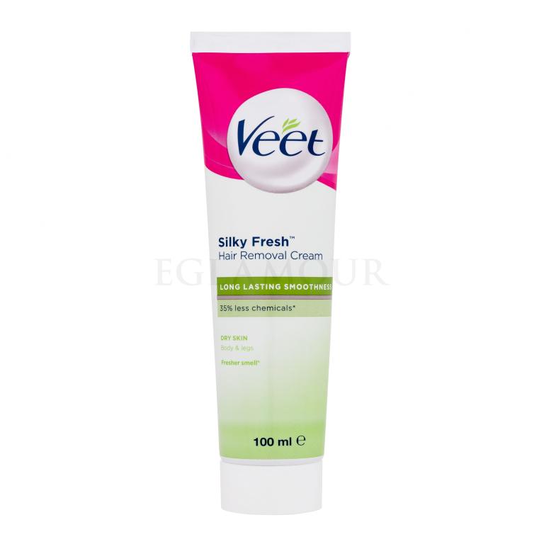 Veet Silky Fresh Dry Skin Akcesoria do depilacji dla kobiet 100 ml