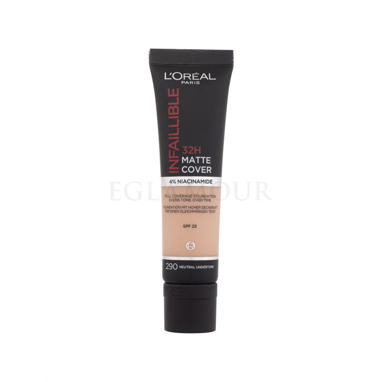 L&#039;Oréal Paris Infaillible 32H Matte Cover SPF25 Podkład dla kobiet 30 ml Odcień 290 Neutral