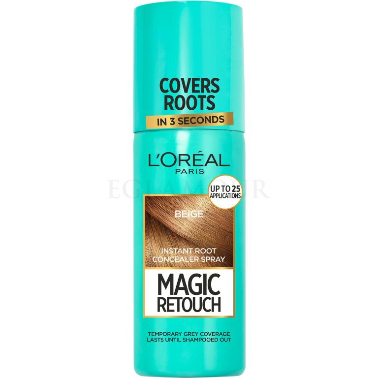 L&#039;Oréal Paris Magic Retouch Instant Root Concealer Spray Farba do włosów dla kobiet 75 ml Odcień Beige