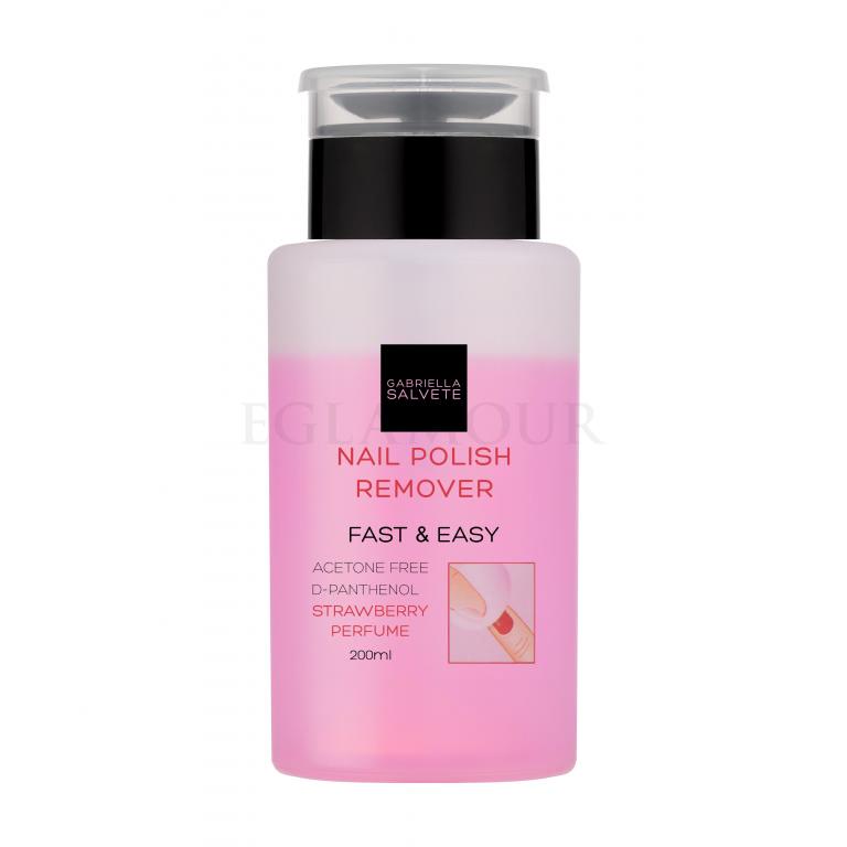 Gabriella Salvete Nail Polish Remover Fast &amp; Easy Zmywacz do paznokci dla kobiet 200 ml