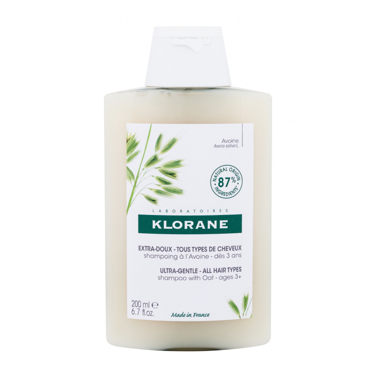 Klorane Oat Milk Ultra-Gentle Szampon do włosów dla kobiet 200 ml