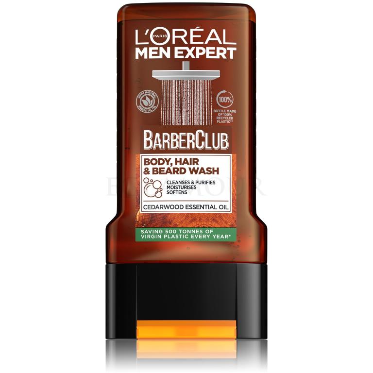 L&#039;Oréal Paris Men Expert Barber Club Body, Hair &amp; Beard Wash Żel pod prysznic dla mężczyzn 300 ml