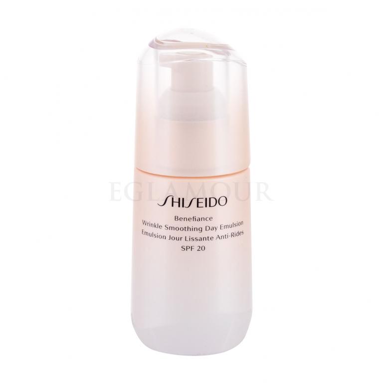 Shiseido Benefiance Wrinkle Smoothing Day Emulsion SPF20 Krem do twarzy na dzień dla kobiet 75 ml tester