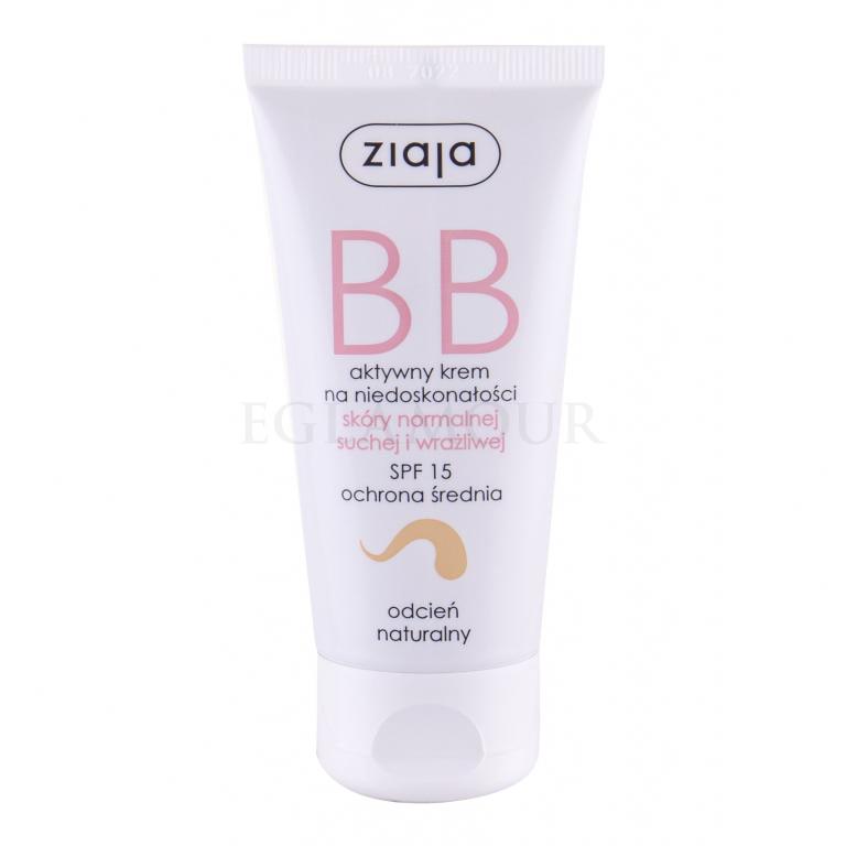 Ziaja BB Cream Normal and Dry Skin SPF15 Krem BB dla kobiet 50 ml Odcień Natural Uszkodzone pudełko