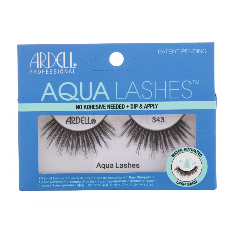 Ardell Aqua Lashes 343 Sztuczne rzęsy dla kobiet 1 szt Odcień Black