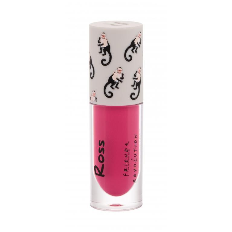 Makeup Revolution London X Friends Błyszczyk do ust dla kobiet 4,6 ml Odcień Ross