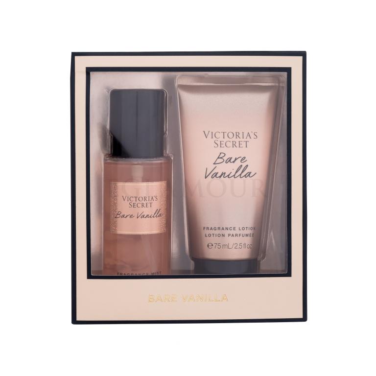 Victoria´s Secret Bare Vanilla Zestaw Odżwyczy spray do ciała 75 ml + mleczko do ciała 75 ml