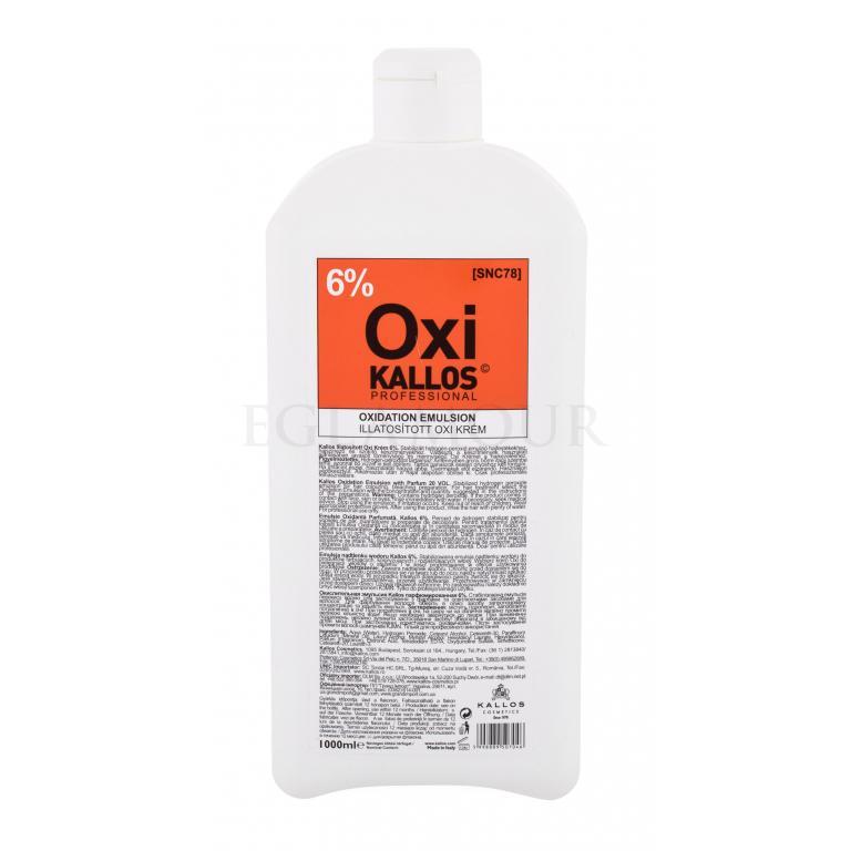 Kallos Cosmetics Oxi 6% Farba do włosów dla kobiet 1000 ml