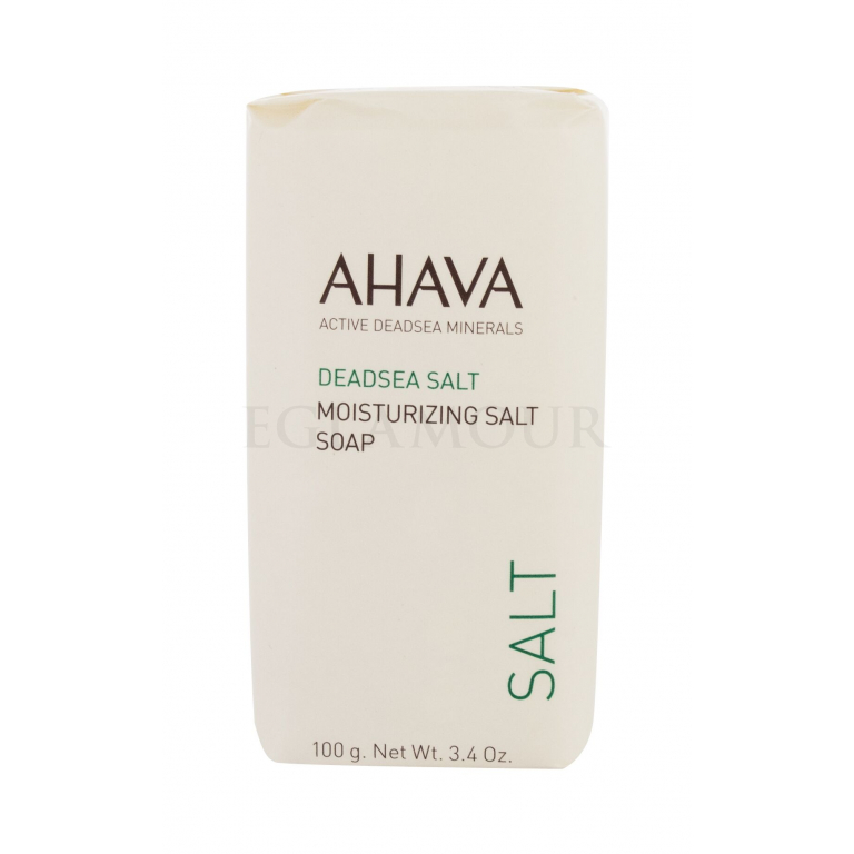 AHAVA Deadsea Salt Moisturizing Salt Soap Mydło w kostce dla kobiet 100 g Uszkodzone pudełko