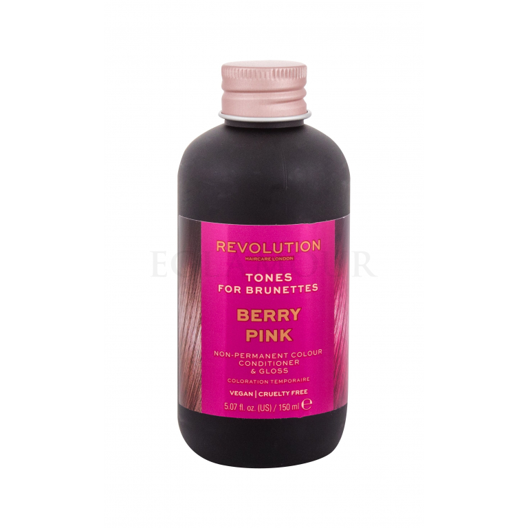 Revolution Haircare London Tones For Brunettes Farba do włosów dla kobiet 150 ml Odcień Berry Pink