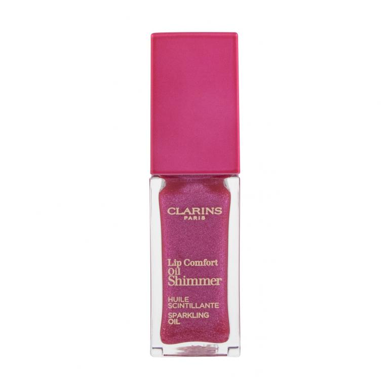 Clarins Lip Comfort Oil Shimmer Olejek do ust dla kobiet 7 ml Odcień 04 Pink Lady