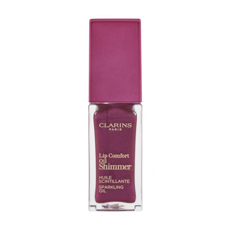 Clarins Lip Comfort Oil Shimmer Olejek do ust dla kobiet 7 ml Odcień 03 Funky Raspberry