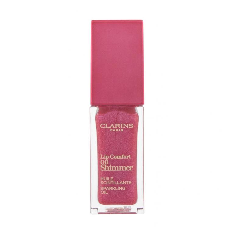 Clarins Lip Comfort Oil Shimmer Olejek do ust dla kobiet 7 ml Odcień 05 Pretty In Pink