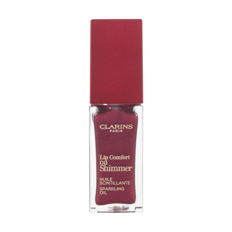 Clarins Lip Comfort Oil Shimmer Olejek do ust dla kobiet 7 ml Odcień 07 Red Hot