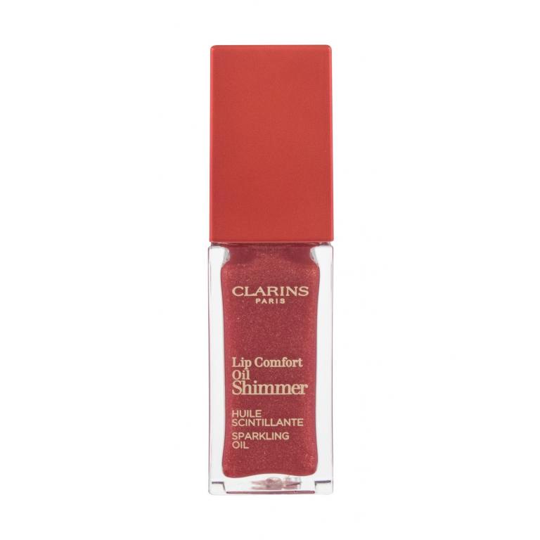 Clarins Lip Comfort Oil Shimmer Olejek do ust dla kobiet 7 ml Odcień 08 Burgundy Wine