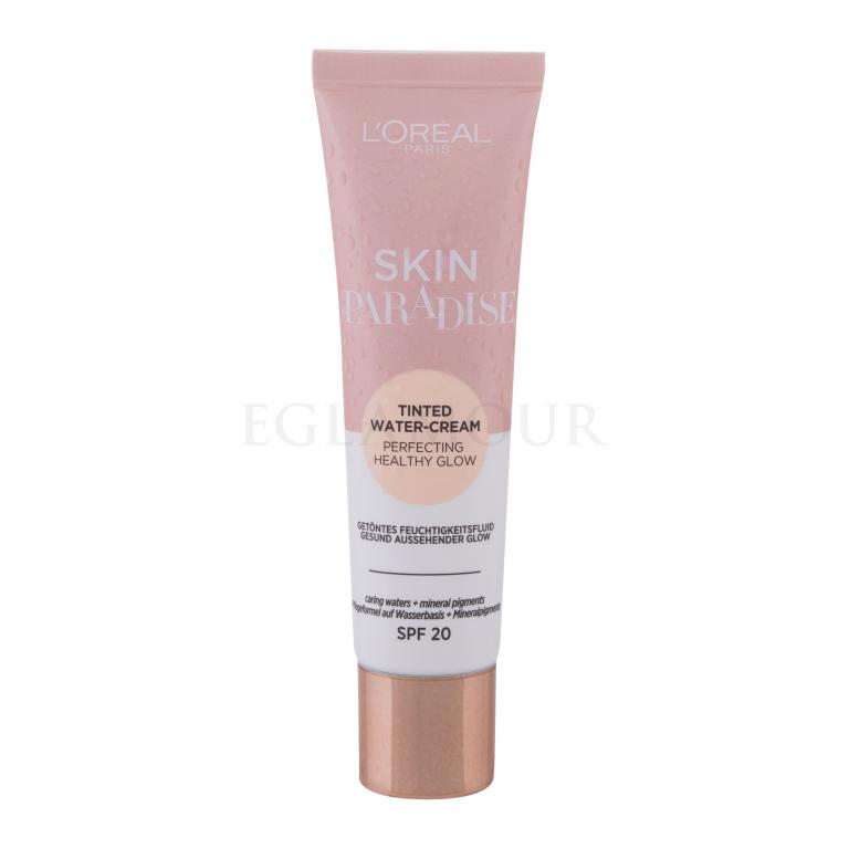 L&#039;Oréal Paris Skin Paradise Tinted Water-Moisturiser SPF20 Podkład dla kobiet 30 ml Odcień 02 Fair