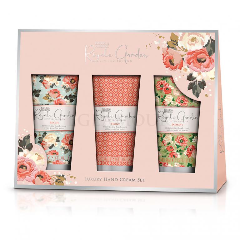 Baylis &amp; Harding Royale Garden Luxury Hand Treats Zestaw Krem do rąk 50 ml + krem do rąk 50 ml + krem do rąk 50 ml