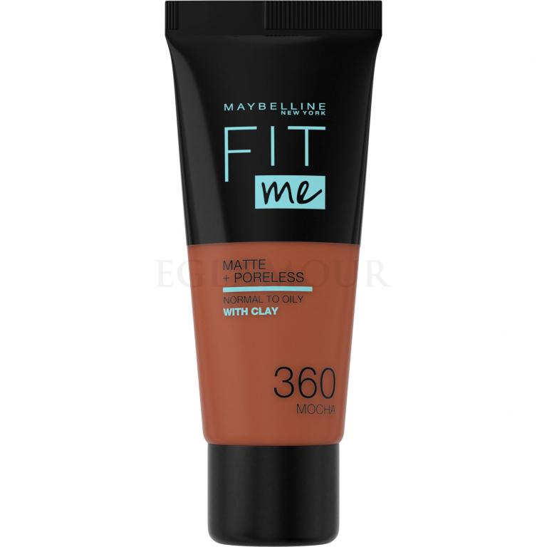 Maybelline Fit Me! Matte + Poreless Podkład dla kobiet 30 ml Odcień 360 Mocha