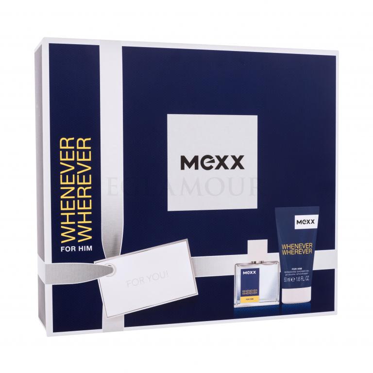 Mexx Whenever Wherever Zestaw EDT 30 ml + żel pod prysznic 50 ml