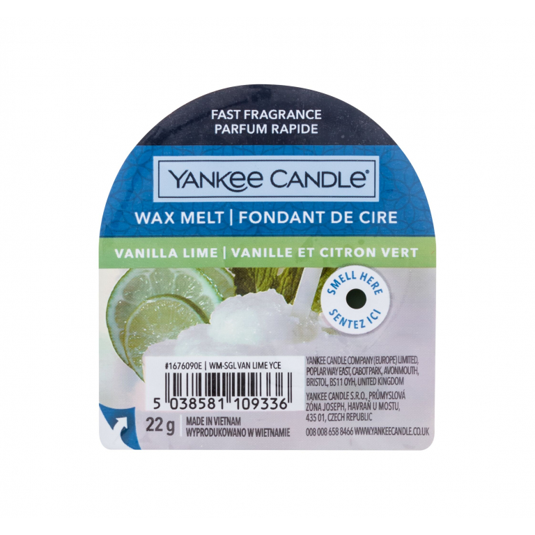 Yankee Candle Vanilla Lime Zapachowy wosk 22 g