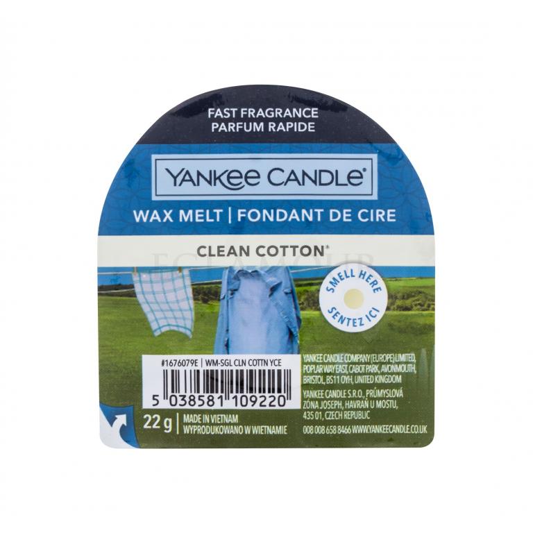 Yankee Candle Clean Cotton Zapachowy wosk 22 g