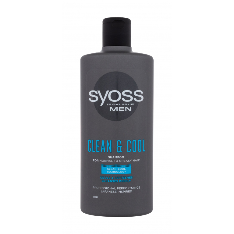 Syoss Men Clean &amp; Cool Szampon do włosów dla mężczyzn 440 ml