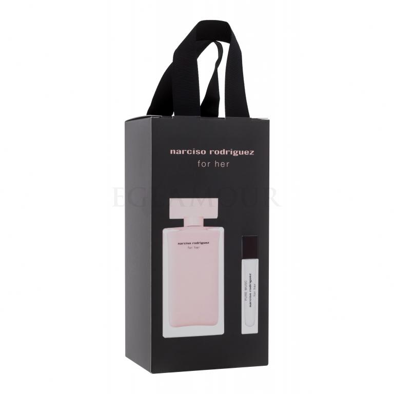 Narciso Rodriguez For Her Zestaw EDP 100 ml + EDP 10 ml Uszkodzone pudełko