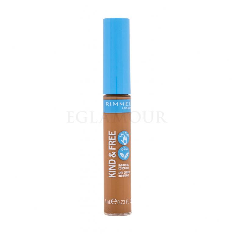 Rimmel London Kind &amp; Free Hydrating Concealer Korektor dla kobiet 7 ml Odcień 050 Rich