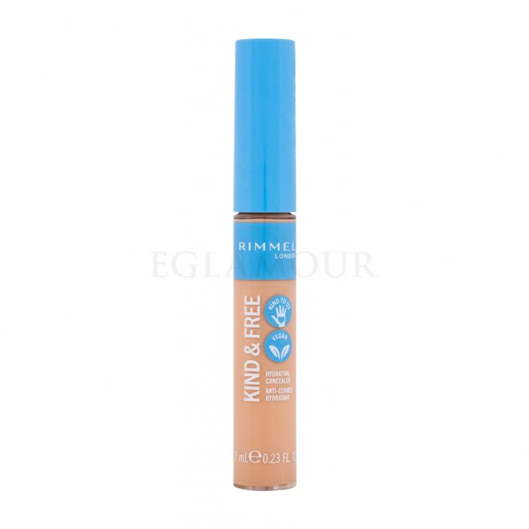 Rimmel London Kind &amp; Free Hydrating Concealer Korektor dla kobiet 7 ml Odcień 030 Medium