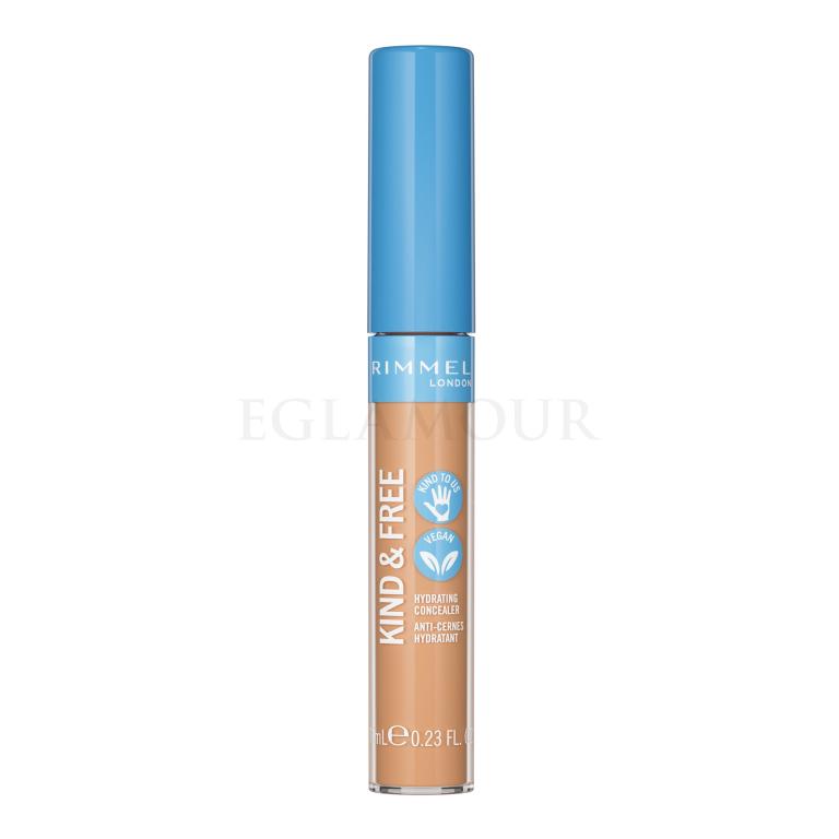 Rimmel London Kind &amp; Free Hydrating Concealer Korektor dla kobiet 7 ml Odcień 020 Light