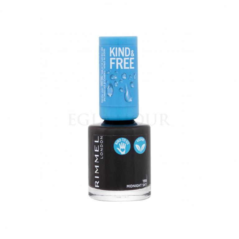 Rimmel London Kind &amp; Free Lakier do paznokci dla kobiet 8 ml Odcień 159 Midnight Sky