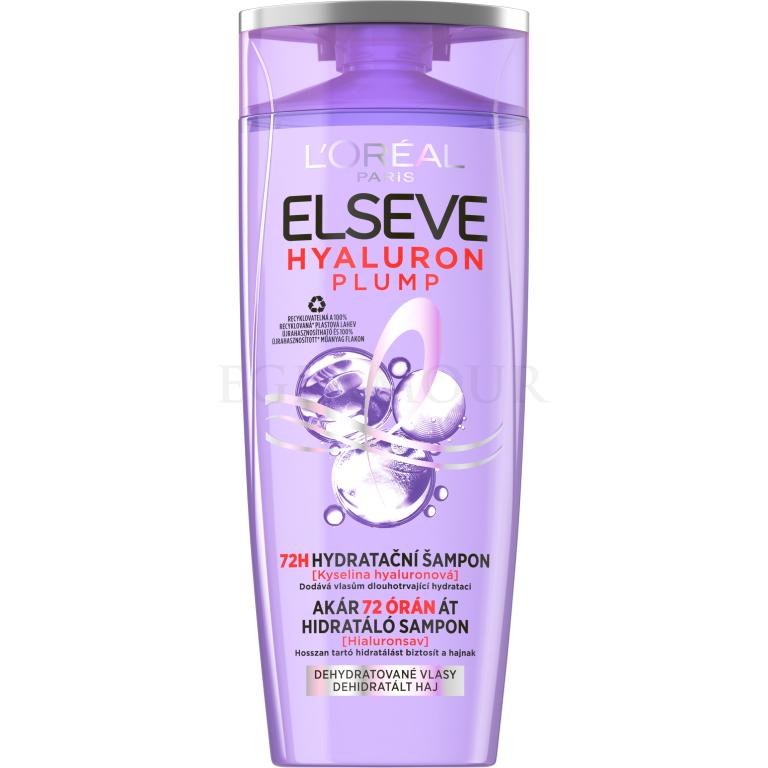 L&#039;Oréal Paris Elseve Hyaluron Plump Moisture Shampoo Szampon do włosów dla kobiet 250 ml