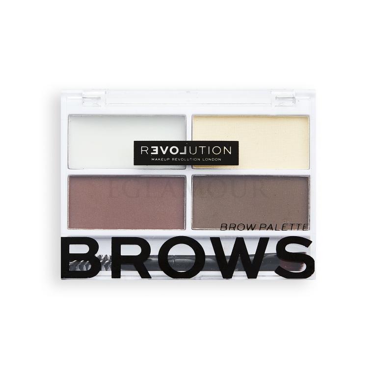 Revolution Relove Colour Cult Brows Zestawy i palety do brwi dla kobiet 3,2 g Odcień Dark