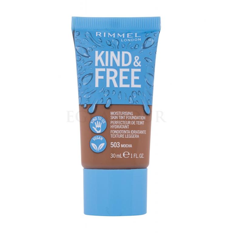 Rimmel London Kind &amp; Free Skin Tint Foundation Podkład dla kobiet 30 ml Odcień 503 Mocha