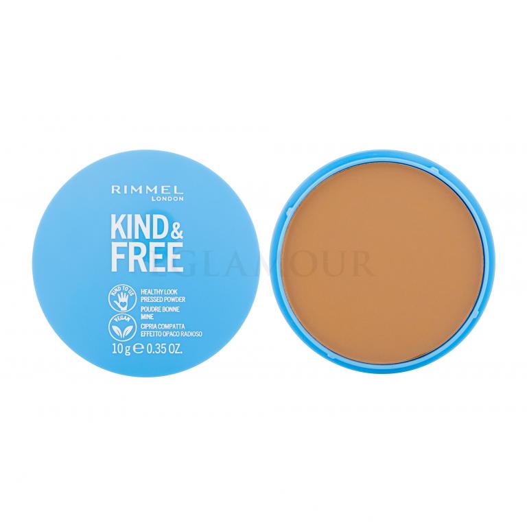 Rimmel London Kind &amp; Free Healthy Look Pressed Powder Puder dla kobiet 10 g Odcień 040 Tan