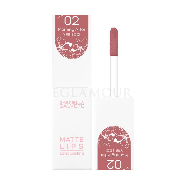 Gabriella Salvete Yes, I Do! Matte Lips Pomadka dla kobiet 45 ml Odcień 02 Morning After