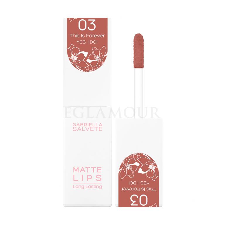 Gabriella Salvete Yes, I Do! Matte Lips Pomadka dla kobiet 45 ml Odcień 03 This Is Forever