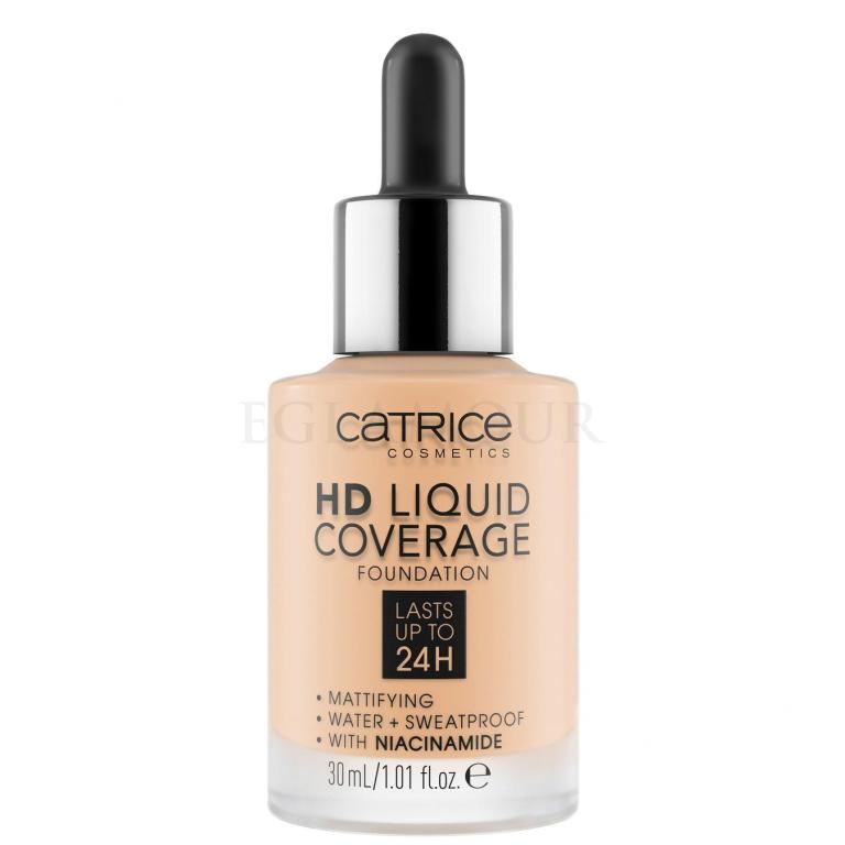 Catrice HD Liquid Coverage 24H Podkład dla kobiet 30 ml Odcień 005 Ivory Beige