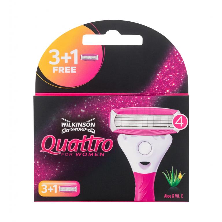 Wilkinson Sword Quattro For Women Wkład do maszynki dla kobiet Zestaw