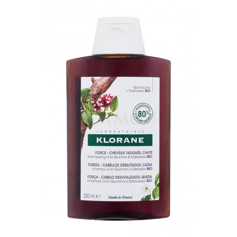 Klorane Organic Quinine &amp; Edelweiss Strength - Thinning Hair, Loss Szampon do włosów dla kobiet 200 ml