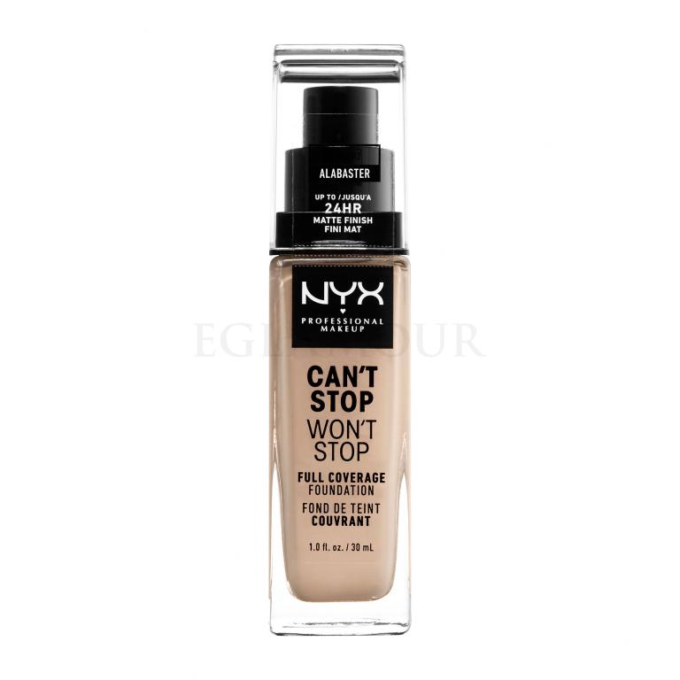 NYX Professional Makeup Can&#039;t Stop Won&#039;t Stop Podkład dla kobiet 30 ml Odcień 02 Alabaster