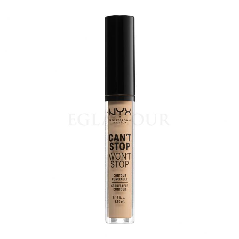 NYX Professional Makeup Can&#039;t Stop Won&#039;t Stop Contour Concealer Korektor dla kobiet 3,5 ml Odcień 07 Natural