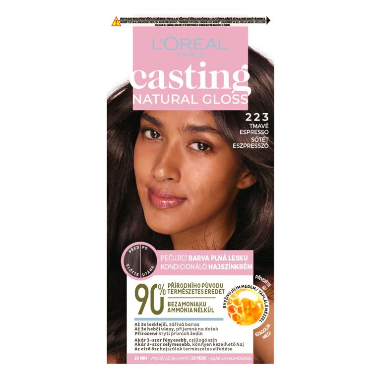 L&#039;Oréal Paris Casting Natural Gloss Farba do włosów dla kobiet 48 ml Odcień 223