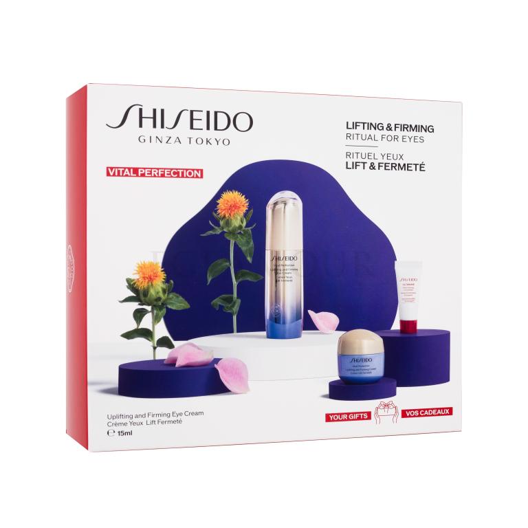 Shiseido Vital Perfection Lifting &amp; Firming Program For Eyes Zestaw Krem pod oczy 15 ml + serum do twarzy 5 ml + krem do twarzy 15 ml