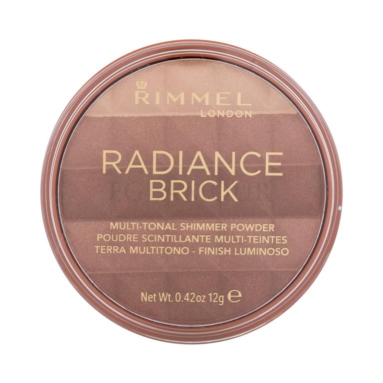 Rimmel London Radiance Brick Bronzer dla kobiet 12 g Odcień 002 Medium