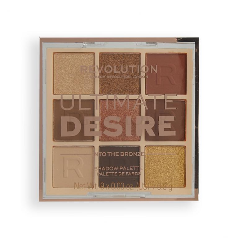 Makeup Revolution London Ultimate Desire Cienie do powiek dla kobiet 8,1 g Odcień Into The Bronze