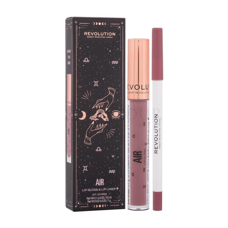 Makeup Revolution London Fantasy Lip Kit Zestaw Błyszczyk do ust 3 ml + kredka do konturowania 1 g