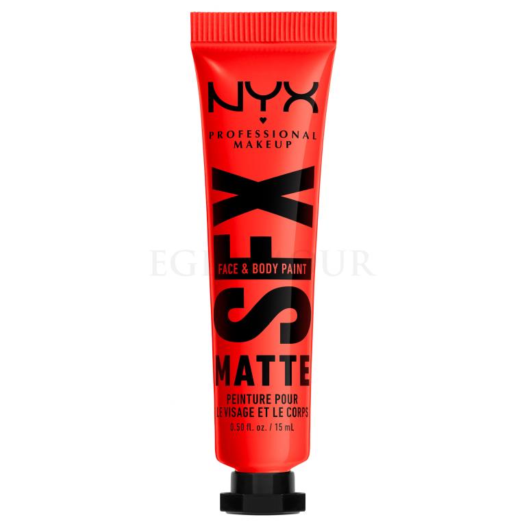 NYX Professional Makeup SFX Face And Body Paint Matte Podkład dla kobiet 15 ml Odcień 02 Fired Up