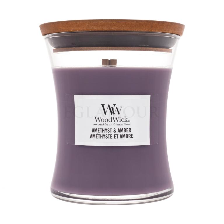 WoodWick Amethyst &amp; Amber Świeczka zapachowa 275 g